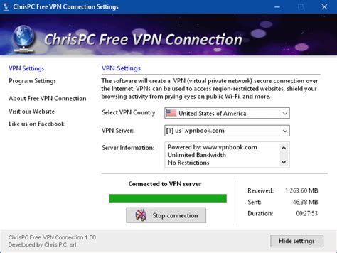 ChrisPC Free VPN Connection